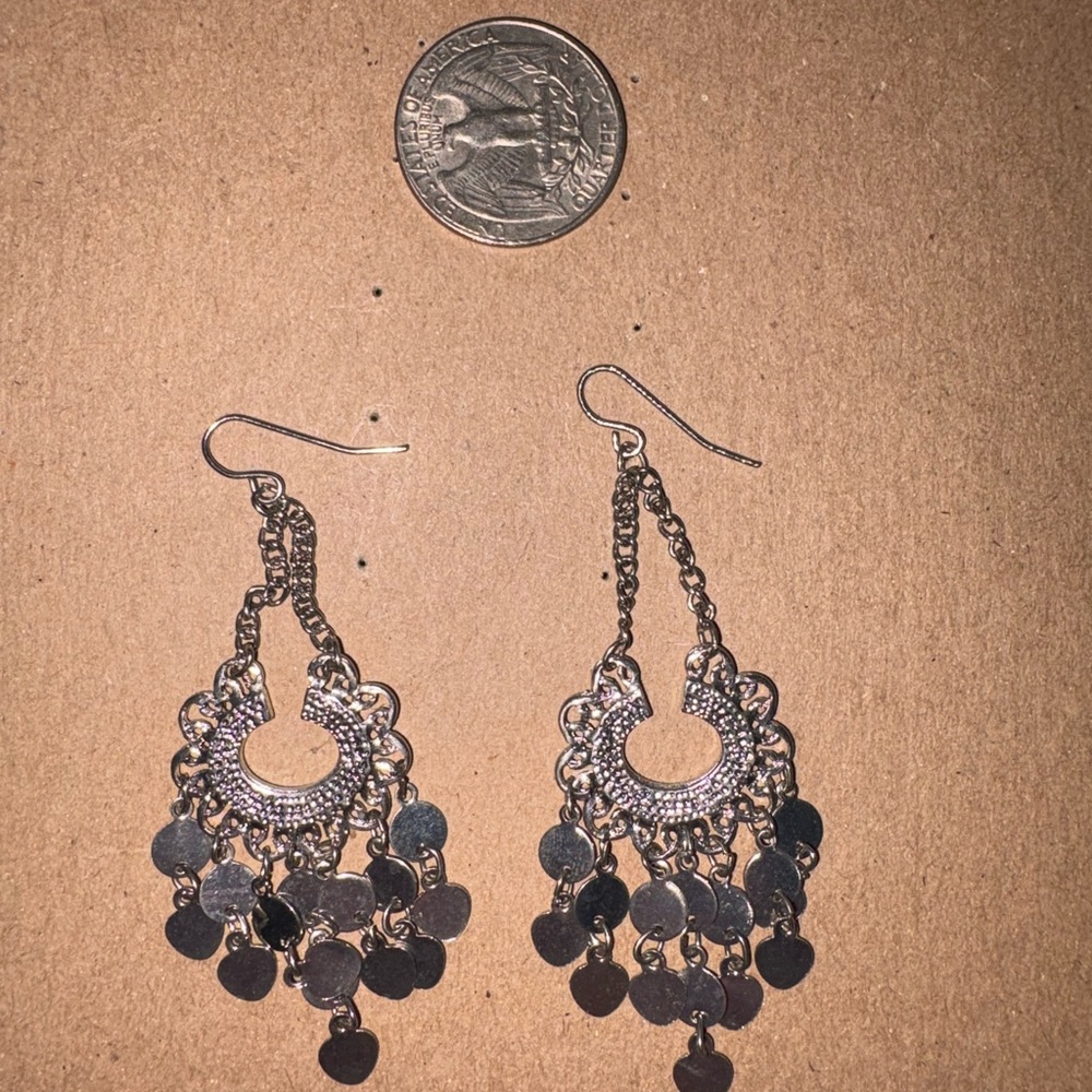 Silver Bohemian Dangle Earrings - Women Jewelry